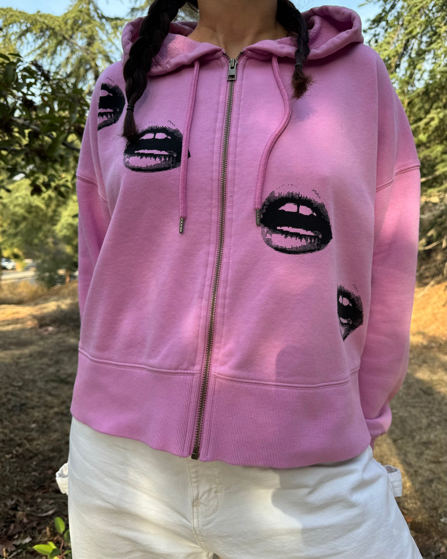 Velvet Kiss Cropped Hoodie