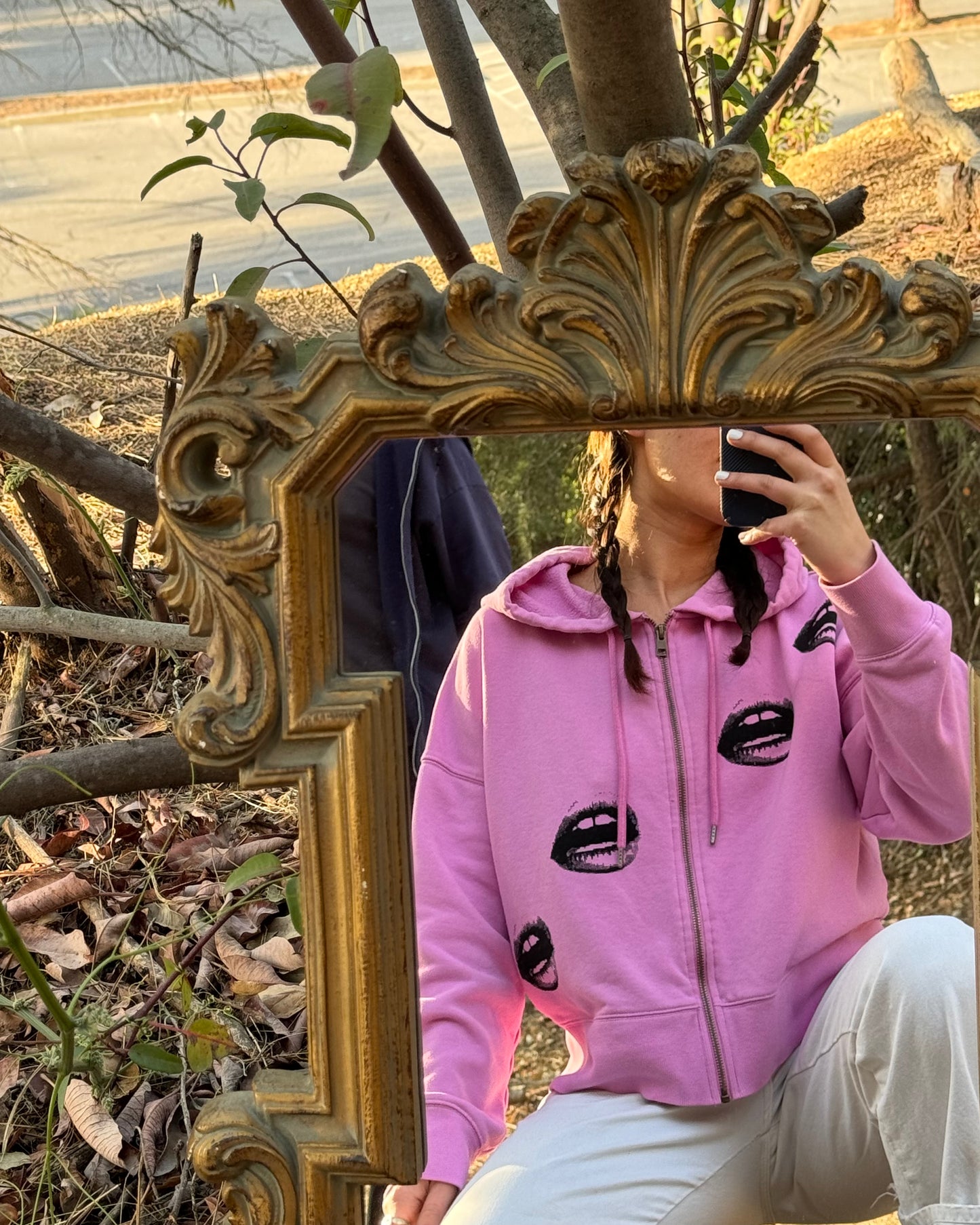 Velvet Kiss Cropped Hoodie