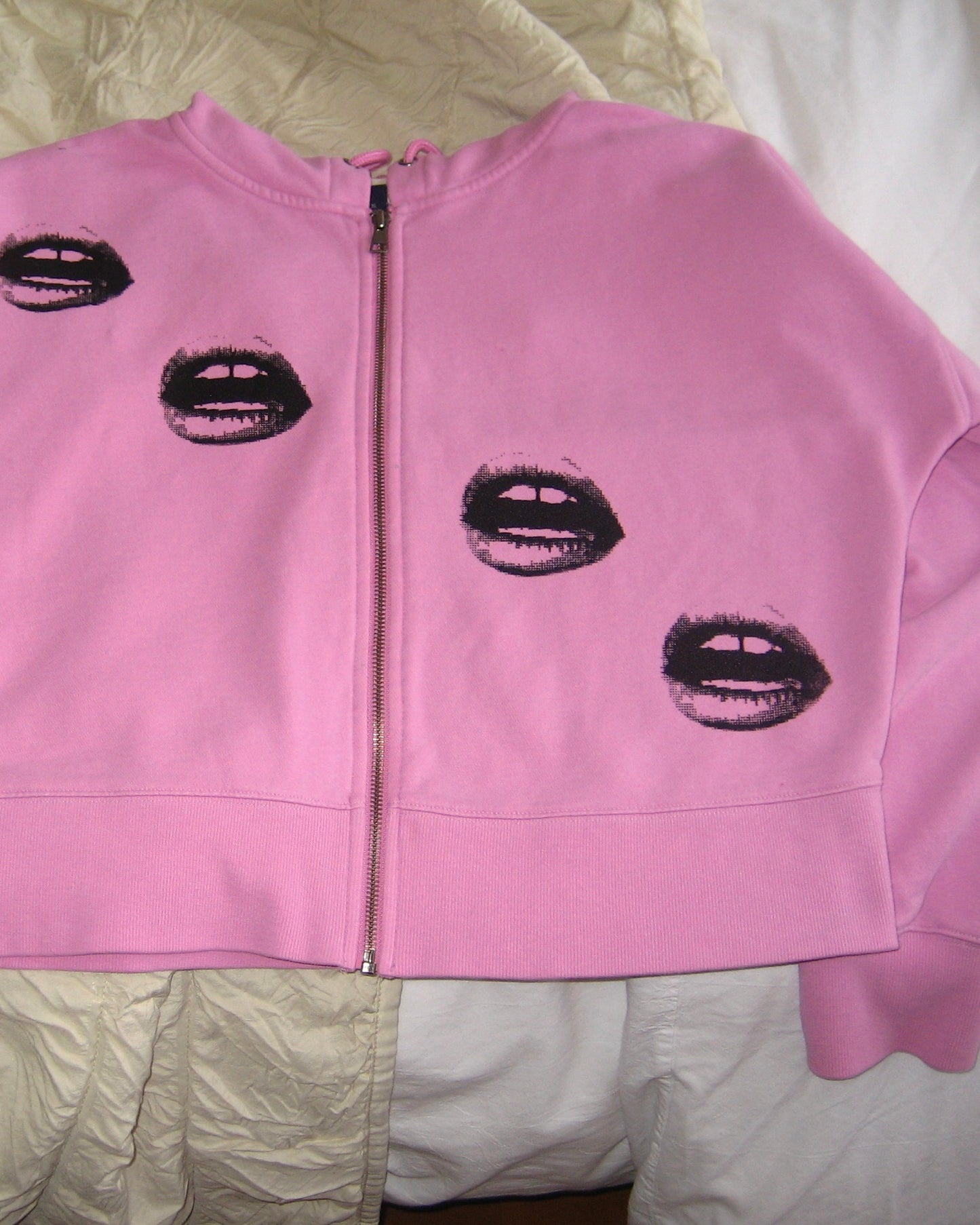 Velvet Kiss Cropped Hoodie