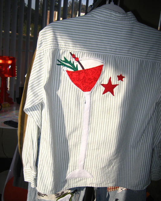 Christmas Martini Button-Up!