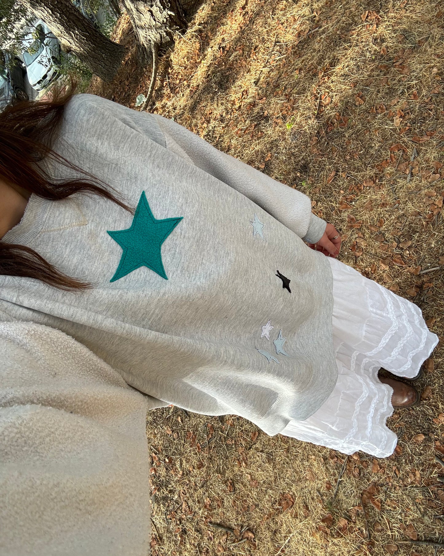 Little Fox, Big Stars Sweater